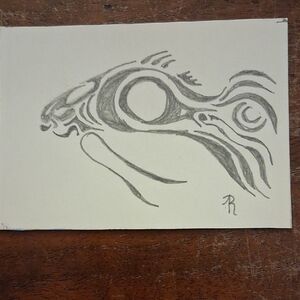 Handcrafted Pencil Tribal Fish